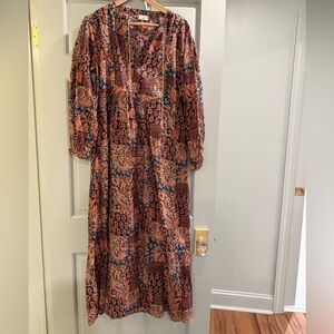 Bohemian Patchwork Maxi Dress Faherty